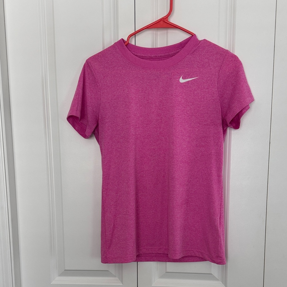 Nike Fuchsia Tee with White Logo